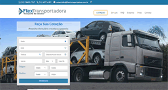 Desktop Screenshot of flextransportadora.com.br
